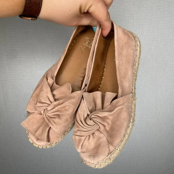 Crown Vintage | Light Pink Espadrille Loafer Shoe 6.5‎ - Picture 1 of 5